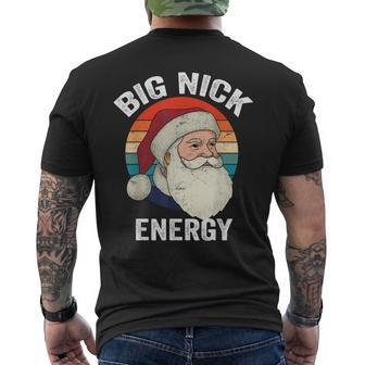 Big Nick Energy Santa V2 Mens Back Print T-shirt - Thegiftio UK