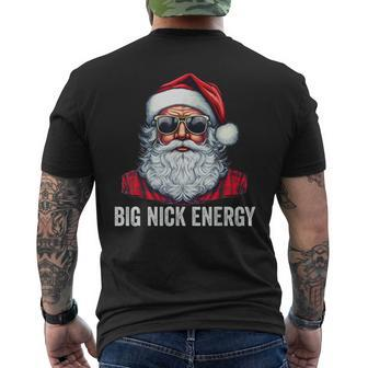 Big Nick Energy Santa V3 Mens Back Print T-shirt - Thegiftio UK