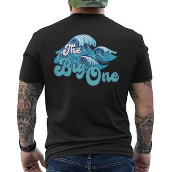 The Big One Surf Birthday Beach Theme Family Matching Men's T-shirt Back Print - Monsterry AU