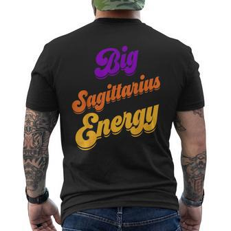 Big Sagittarius Energy Sagittarius Zodiac Astrology Men's T-shirt Back Print - Thegiftio UK