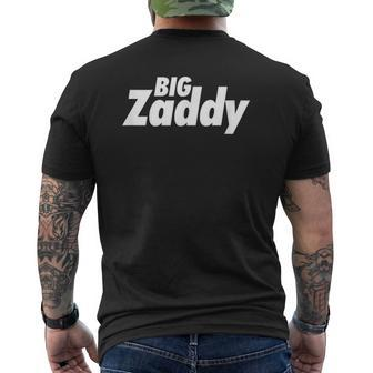 Big Zaddy Daddy Father's Day Mens Back Print T-shirt | Mazezy