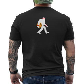 Bigfoot Carrying Basketball Shirt Cute Sasquatch Mens Back Print T-shirt - Thegiftio UK