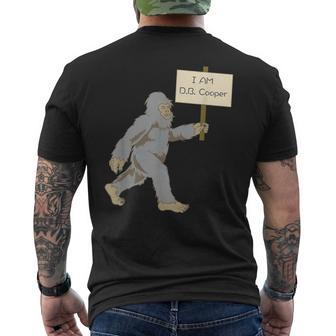Bigfoot Db Cooper Yeti Sasquatch Squatch Men's T-shirt Back Print - Monsterry