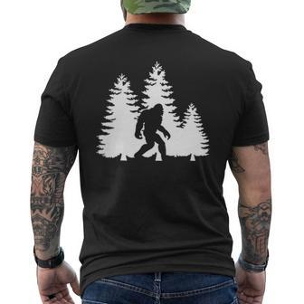 Bigfoot Forest Sasquatch Women Men's T-shirt Back Print - Monsterry UK