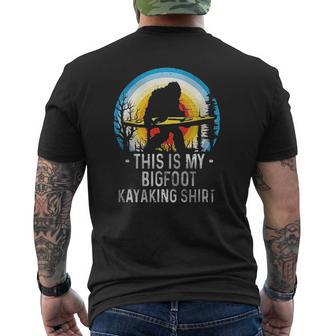 This Is My Bigfoot Kayaking Enjoyable 2022 Mens Back Print T-shirt - Thegiftio UK