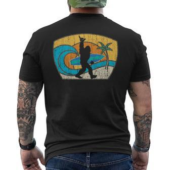 Bigfoot Retro Surfing For Shaka Aloha Surfer Dude Men's T-shirt Back Print | Mazezy
