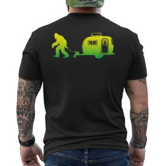 Bigfoot Rv Motorhome Camping Sasquatch Campervan Graphic Men's T-shirt Back Print - Monsterry DE