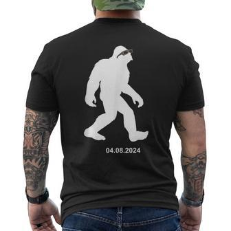 Bigfoot Solar Eclipse Bigfoot Men's T-shirt Back Print - Monsterry AU