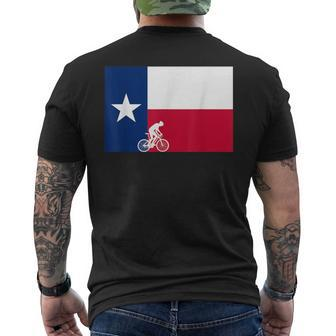 Bike Texas Pride Cycling State Biker Men's T-shirt Back Print - Monsterry DE