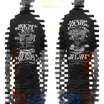 Biker Uncle Motorcycle Father's Day Uncle Biker Motocross Men's T-shirt Back Print | Mazezy