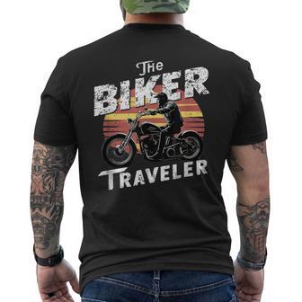 Biker Vintage Men Woman Clothing Motorcycles Men's T-shirt Back Print - Monsterry DE