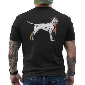 Bikini Dog Set The Puppies Free Mens Back Print T-shirt - Seseable