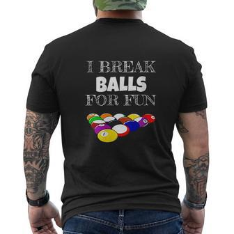 Billiards 8 Ball Pool Player Sarcasm Novelty Humor Mens Back Print T-shirt - Thegiftio UK