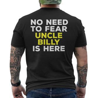 Billy Uncle Family Graphic Name Men's T-shirt Back Print - Seseable