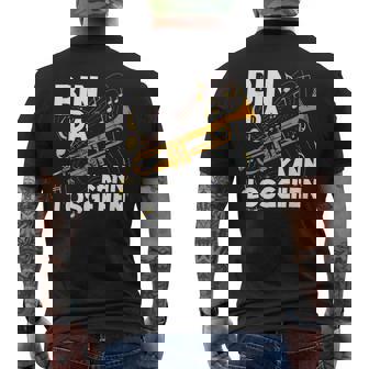 Bin Da Kann Losgehen German Language Black T-Shirt mit Rückendruck - Seseable