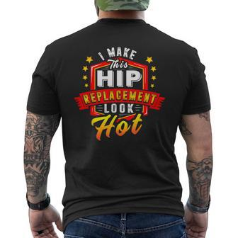 Bionic Hip Surgery Joke Hip Replacement Surgery Men's T-shirt Back Print - Monsterry DE