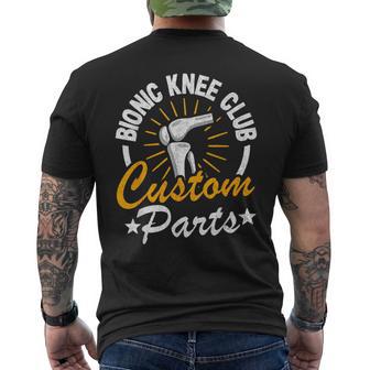 Bionic Knee Club Custom Parts Surgery Knee Replacement Men's T-shirt Back Print - Monsterry DE