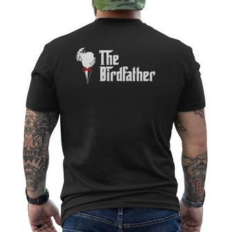 The Birdfather Bird Dad Owner Father's Day Mens Back Print T-shirt | Mazezy