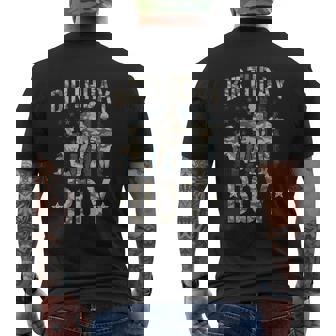 Birthday Army Party Army Decorations Boys Birthday Party Graphic Printed Casual Daily Basic V2 Mens Back Print T-shirt - Thegiftio