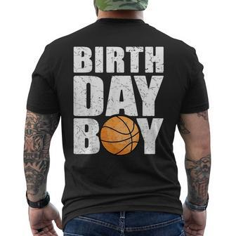 Birthday Boy Basketball Theme Party Future Basketball Player Men's T-shirt Back Print - Thegiftio UK