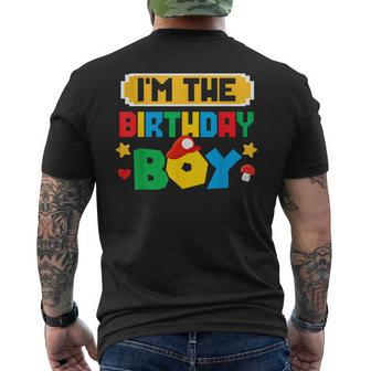 Im The Birthday Boy Game Gaming Family Matching Men's T-shirt Back Print - Seseable