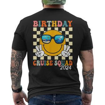 Birthday Cruise Squad 2024 Birthday Cruise Family Matching Men's T-shirt Back Print - Seseable