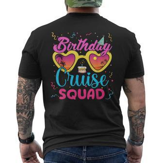 Birthday Cruise Squad Boat Birthday Party Family Matching Men's T-shirt Back Print - Thegiftio UK
