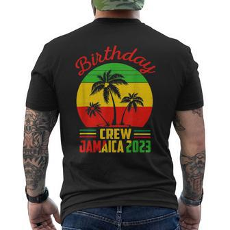 Birthday Jamaica Crew 2023 30Th 50Th Party Matching Retro Men's T-shirt Back Print - Monsterry