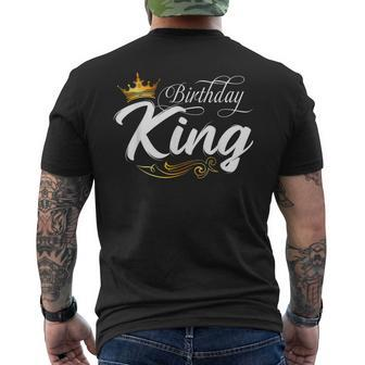 Birthday King Birthday Boys Birthday Fathers Day Men Men's T-shirt Back Print - Thegiftio UK