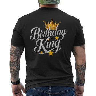 Birthday King Couples Matching Birthday Bday Men's T-shirt Back Print | Mazezy UK