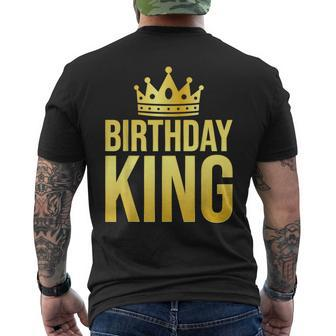 Birthday King Son Or Dad's Birthday Party Men's T-shirt Back Print - Seseable