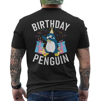 Birthday Penguin Birthday Men's T-shirt Back Print | Seseable CA