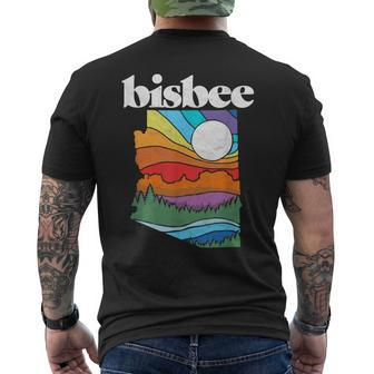 Bisbee Arizona Vintage Nature Outdoor Graphic Men's T-shirt Back Print - Monsterry CA