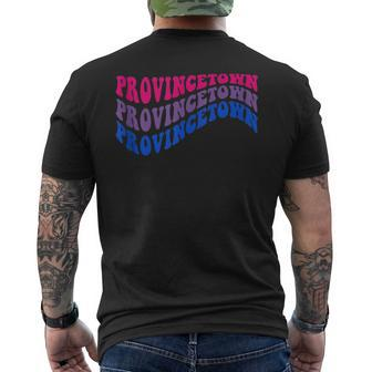 Bisexual Pride Provincetown Cape Cod Massachusetts Lgbtq Men's T-shirt Back Print - Monsterry CA