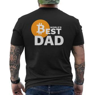 Bitcoin Dad For Men Bitcoin Fathers Day Btc Mens Back Print T-shirt | Mazezy