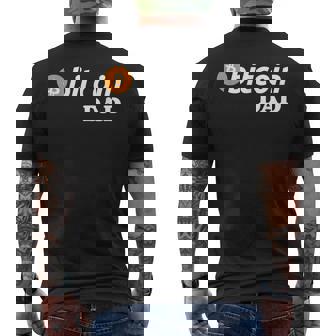Bitcoin Papá Criptomoneda Camiseta Hombre Estampado Espalda - Regaloses