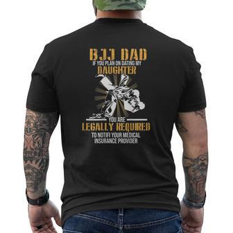 Bjj Dad Jiu Jitsu For Dad Mens Back Print T-shirt | Mazezy CA