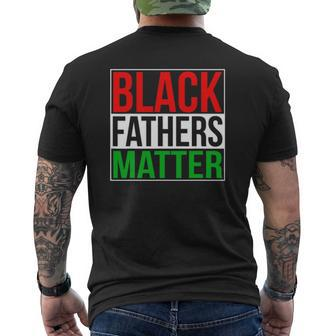 Black Fathers Matter Family Civil Rights Dad Mens Back Print T-shirt | Mazezy DE