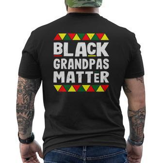 Black Grandpas Matter Black History Month Africa Pride Mens Back Print T-shirt | Mazezy