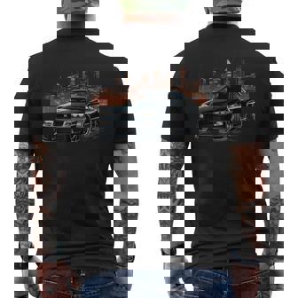 Black Gt R 34 Skyline Jdm Car Enthusiast Men's T-shirt Back Print - Seseable