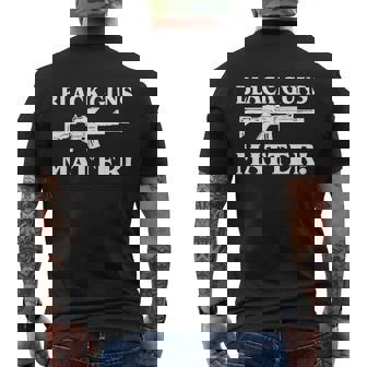 Black Guns Matter Ar-15 2Nd Amendment Mens Back Print T-shirt - Thegiftio