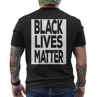 Black Lives Matter Blm Equality Protest Anti Racism Men's T-shirt Back Print - Monsterry CA