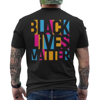 Black Lives Matter Blm Movement Civil Rights Protest Men's T-shirt Back Print - Monsterry CA