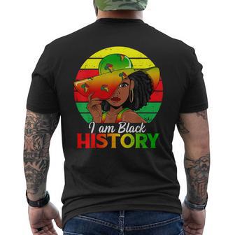 I Am Black History African American Black Pride Black Girls Men's T-shirt Back Print - Monsterry DE