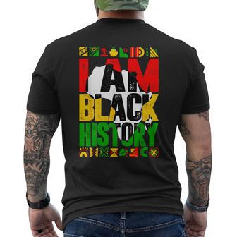 I Am Black History African American Black History Pride Men's T-shirt Back Print - Seseable