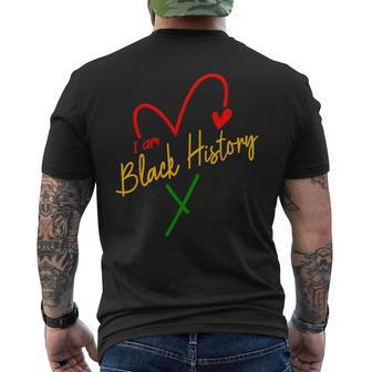 I Am Black History African Civil Rights Junenth Men's T-shirt Back Print - Seseable