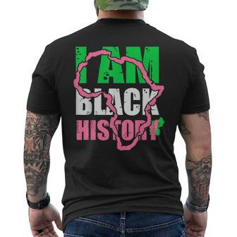 I Am Black History Aka Black History Month 2022 Mens Back Print T-shirt - Thegiftio UK