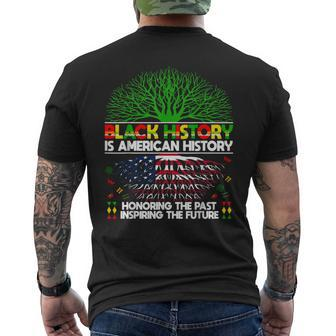 Black History Is American History Patriotic Womens Men's T-shirt Back Print - Seseable