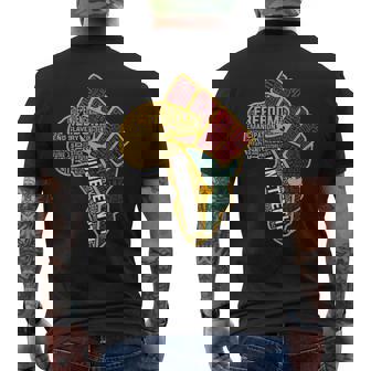 Black History Junenth Black Freedom 1865 African American Men's T-shirt Back Print | Mazezy