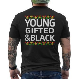 Black History Month Decorations Top Young ed Black Boys Mens Back Print T-shirt - Thegiftio UK